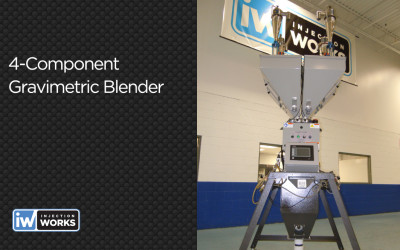 Injection Works adds to Custom Resin Component Mixing capability with a new 4-Component Gravimetric Blending System