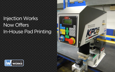 Injection Works invests in In-House Pad Printing capability to further reduce product delivery lead time and costs to clients