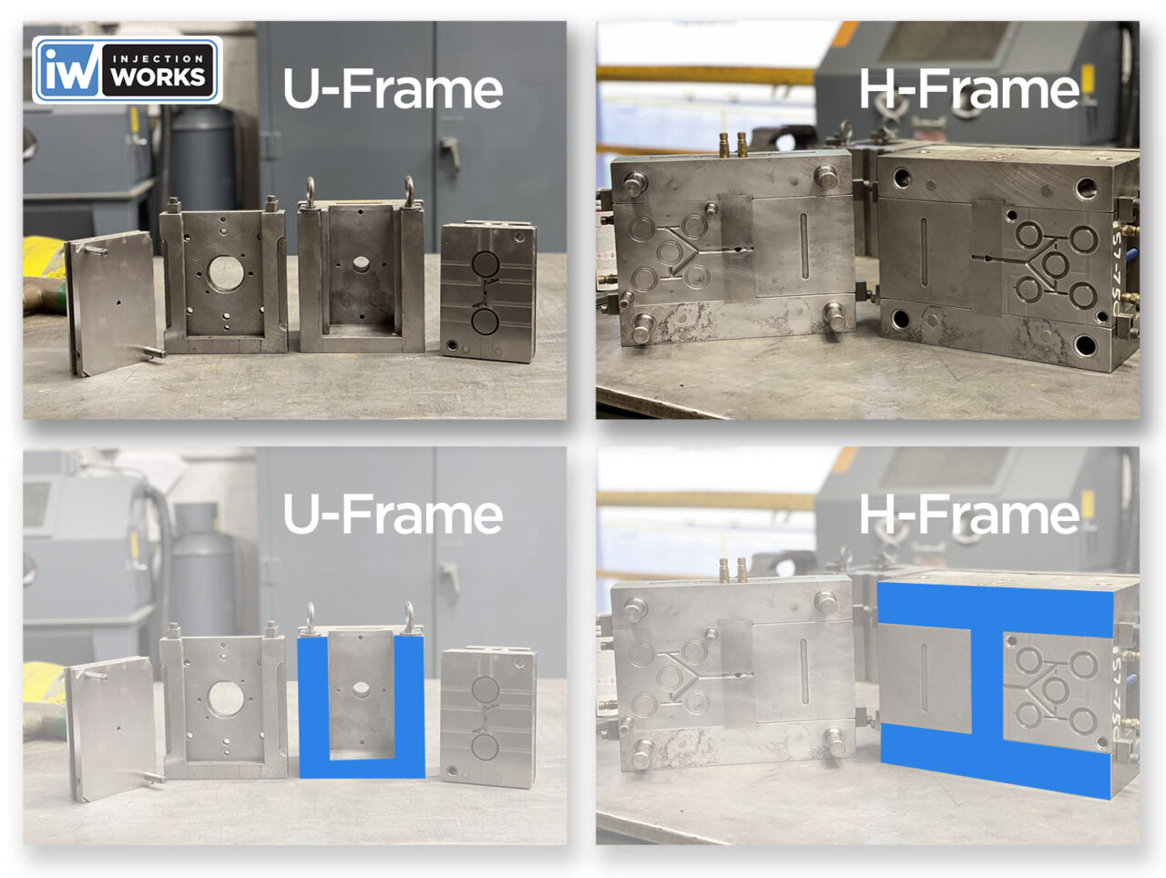 MUD Frames and Inserts New Jersey firm Injection Works, Plastic Injection Molders